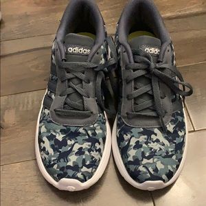 Dinosaur camouflage Adidas sneakers